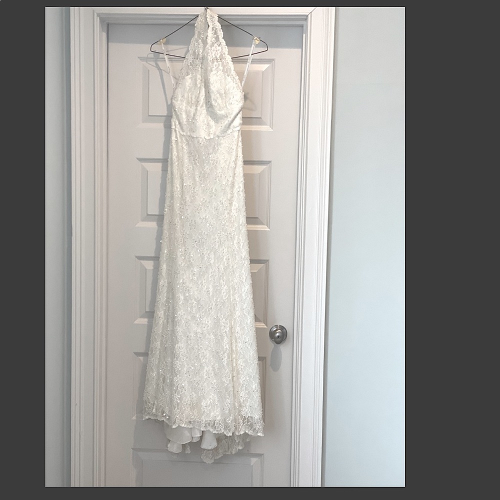 Wtoo by Watters Wedding Gown. Bustle Added.